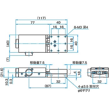 ステッピングモータ駆動小型自動ステージ TSDMシリーズ シグマ光機