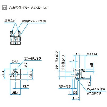 キネマティックミラーホルダー MHGシリーズ シグマ光機