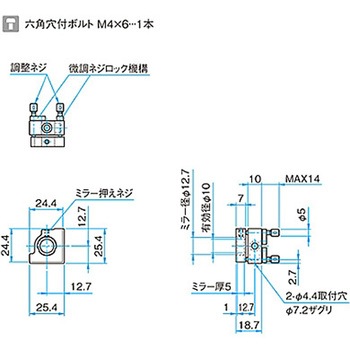 キネマティックミラーホルダー MHGシリーズ シグマ光機
