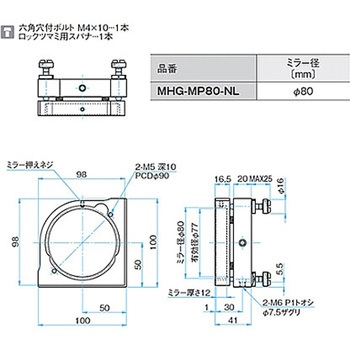 NOMI LOCK(TM)ネマティックミラーホルダー MHGシリーズ シグマ光機