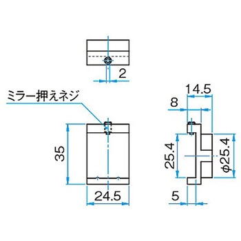 キネマティックミラーホルダー用アダプターマウント MHGシリーズ シグマ光機