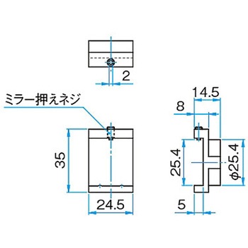 キネマティックミラーホルダー用アダプターマウント MHGシリーズ シグマ光機