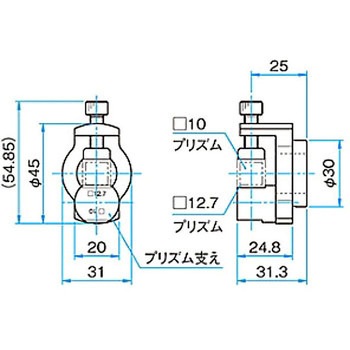 キネマティックミラーホルダー用プリズムアダプタ MHGシリーズ シグマ光機