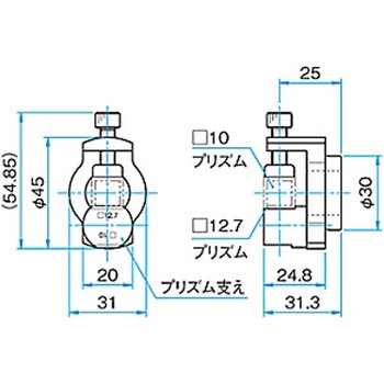 キネマティックミラーホルダー用プリズムアダプタ MHGシリーズ シグマ光機