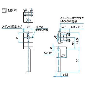 キネマティック式小型ミラーホルダー MMHシリーズ シグマ光機