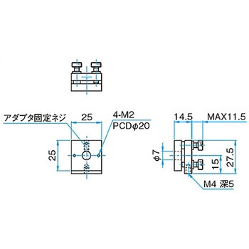 キネマティック式小型ミラーホルダー MMHシリーズ シグマ光機