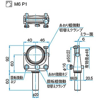 ジンバル式ビームスプリッターホルダー BHANシリーズ シグマ光機
