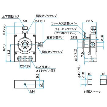 3軸・5軸レンズホルダー(プレートタイプ) ALHNシリーズ シグマ光機