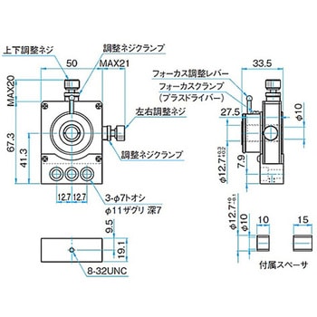 3軸・5軸レンズホルダー(プレートタイプ) ALHNシリーズ シグマ光機