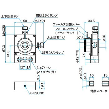 3軸・5軸レンズホルダー(プレートタイプ) ALHNシリーズ シグマ光機
