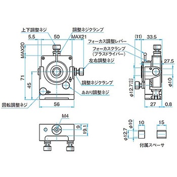 3軸・5軸レンズホルダー(プレートタイプ) ALHNシリーズ シグマ光機