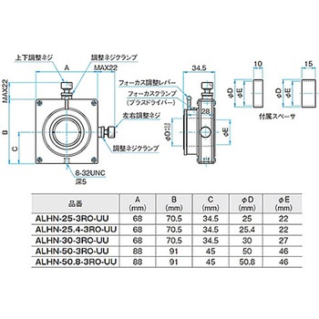 3軸・5軸レンズホルダー ALHNシリーズ シグマ光機