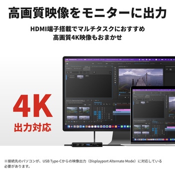 Type-C接続 ドッキングステーション PD対応 HDMI出力 BUFFALO(バッファロー)
