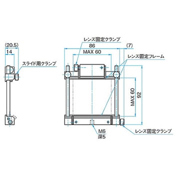 スライド式シリンドリカルレンズホルダー CHAシリーズ シグマ光機