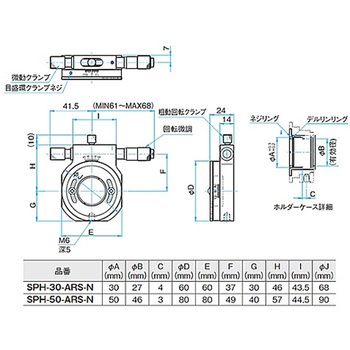 偏光子ホルダー シグマ光機