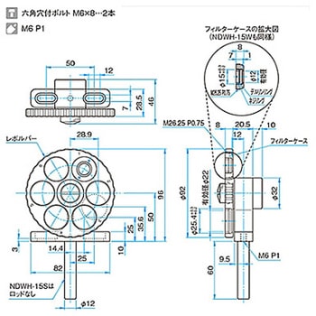 割り出し式フィルターホルダー NDWHシリーズ - シグマ光機