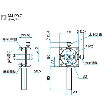 FC型光ファイバーホルダー FOPシリーズ シグマ光機