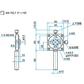 SMA型光ファイバーホルダー FOPシリーズ シグマ光機