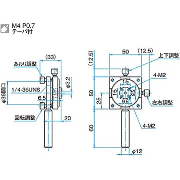 SMA型光ファイバーホルダー FOPシリーズ シグマ光機