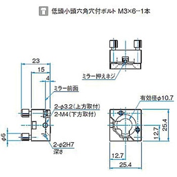 オフセットレスキネマティックミラーホルダー MHIシリーズ シグマ光機