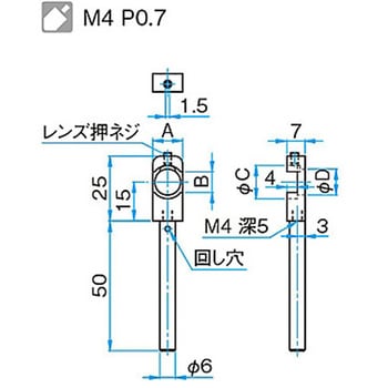 小型固定式レンズホルダー TLHシリーズ - シグマ光機