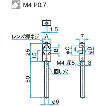 小型固定式レンズホルダー TLHシリーズ - シグマ光機