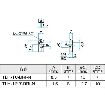 小型固定式レンズホルダー TLHシリーズ - シグマ光機