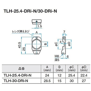 小型固定式レンズホルダー TLHシリーズ シグマ光機