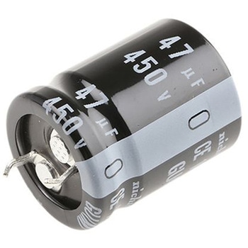 ニチコン コンデンサ 47μF， ，450V dc， LGU2W470MELY ニチコン