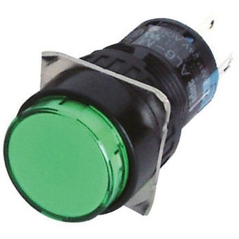Idec 押しボタンスイッチ， モーメンタリ， パネルマウント， DPDT， AL6M-M24P-G IDEC(和泉電気)