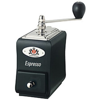 ZAS040135 コーヒーミル SANTIAGO(サンディアゴ) エスプレッソ Zassenhaus(ザッセンハウス) ブラック(ロゴ付き) ザッセンハウス
