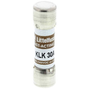 リテルヒューズ 管ヒューズ 30A 10 x 38mm 500 V dc， 600V ac (速断型) 0KLK030.T LITTELFUSE