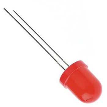 Kingbright LED， 赤， スルーホール実装， 8mm 砲弾型， L-793SRD-E KINGBRIGHT