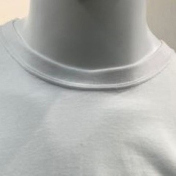 紳士用 Tシャツ 半袖 丸首 ホワイト Lサイズ 綿100% - ブルーメイト