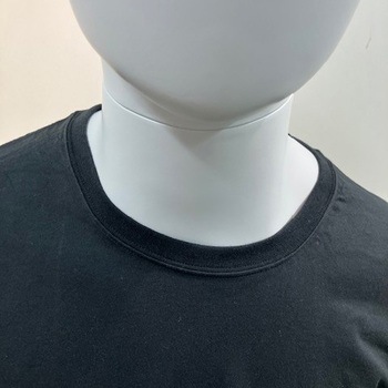 紳士用 Tシャツ 半袖 丸首 ブラック Lサイズ 綿100% ブルーメイト