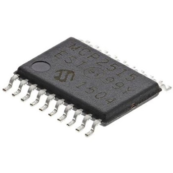 マイクロチップ， CANコントローラ， CAN 2.0B， 20-Pin TSSOP MICROCHIP