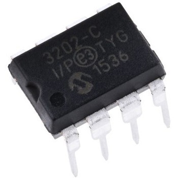 Microchip A/Dコンバータ， 12ビット， ADC数:2， 100ksps， MCP3202-CI/P MICROCHIP