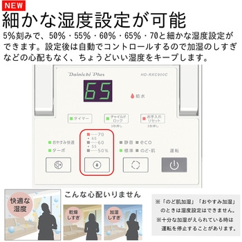 ハイブリッド式加湿器 RXCタイプ 木造14.5畳まで/コンクリート24畳まで HD-RXC900C(W)/(T) ダイニチ工業