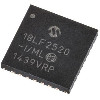 Microchip マイコン， 28-Pin QFN PIC18LF2520-I/ML MICROCHIP