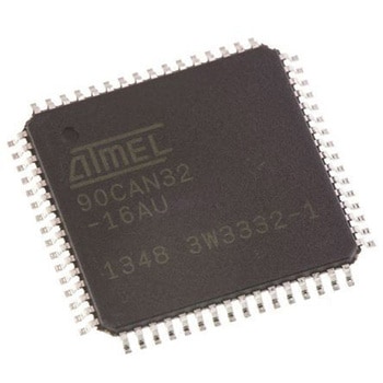 Microchip マイコン AT90， 64-Pin TQFP AT90CAN32-16AU - MICROCHIP