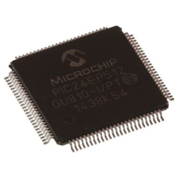 Microchip マイコン， 100-Pin TQFP PIC24EP512GU810-I/PT - MICROCHIP