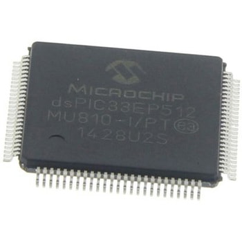 Microchip マイコン， 100-Pin TQFP dsPIC33EP512MU810-I/PT - MICROCHIP
