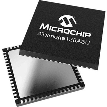 Microchip マイコン ATxmega128A3U， 64-Pin QFN ATXMEGA128A3U-MH MICROCHIP