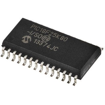 Microchip マイコン， 28-Pin SOIC PIC18F25K80-I/SO MICROCHIP