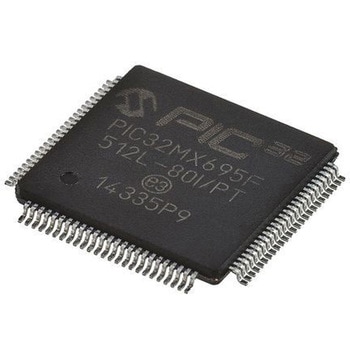 Microchip マイコン， 100-Pin TQFP PIC32MX695F512L-80I/PT MICROCHIP