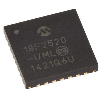 Microchip マイコン， 28-Pin QFN PIC18F2520-I/ML MICROCHIP