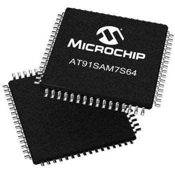 Microchip マイコン AT91， 64-Pin LQFP AT91SAM7S64C-AU MICROCHIP
