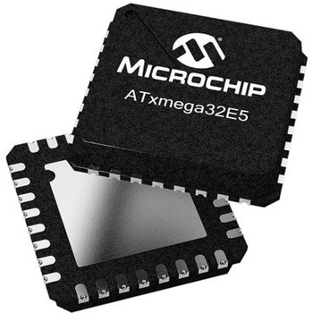 Microchip マイコン AVR XMEGA， 32-Pin VQFN ATXMEGA32E5-MU MICROCHIP
