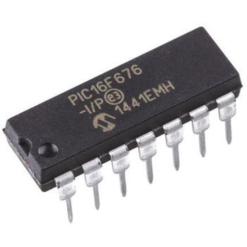 Microchip マイコン， 14-Pin PDIP PIC16F676-I/P MICROCHIP
