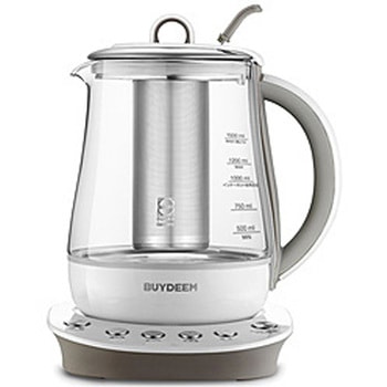 薬膳マルチポット 1.5L 健康家電 ガラス BUYDEEM(バイディーム) ホワイト 95102 BUYDEEM